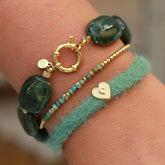 Bracelet set Pastille green